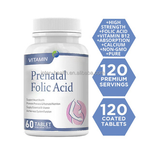 Ausreson besi asam folat Tablet pil Halal Makanan kelas organik suplemen Vitamin B9 600mg asam folat Tablet untuk wanita hamil - Product Image 3