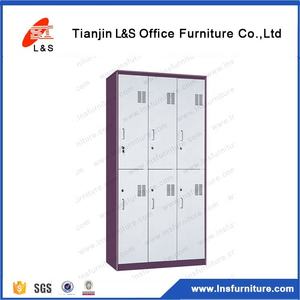 משרד/בית ריהוט פלדה בגדי 6 דלתות ארון בגדים ארון - Product Image 6