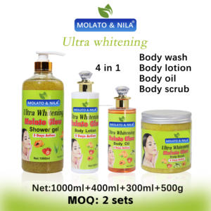 Lotion personnalisée <span class=keywords><strong>Morato</strong></span> blanchissante, éclaircissante, nourrissante et anti-âge avec vitamine verte 1000 ml Gel Bain - Product Image 3