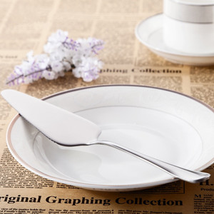 Stainless Steel <b>Cake</b> Spatula Thickened With Teeth Baking Tool For <b>Cake</b> Pizza Mooncake <b>Slicing</b> - Product Image 2