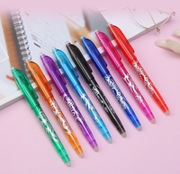 Vente en gros 0.5mm 0.7mm stylo gel coloré pour Smart Notebook Marker livré avec gomme motif argenté stylo effaçable