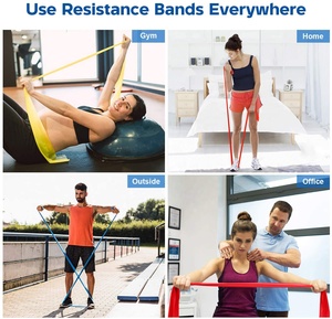 Material TPE, <span class=keywords><strong>banda</strong></span> de <span class=keywords><strong>fisioterapia</strong></span> para ejercicio, para entrenamiento de fuerza, Yoga, Pilates, estiramiento, bandas elásticas de resistencia, entrenamiento de gimnasio en casa - Product Image 5