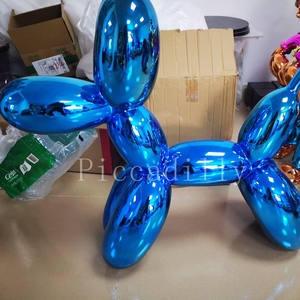 Artista <span class=keywords><strong>centro</strong></span> comercial decoración de fibra de vidrio animal globo perro escultura de la resina - Product Image 1