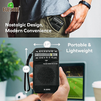 Radio Transistor Gelombang Pendek R-50RG dengan Baterai Isi Ulang 800mAh, Daya Radio FM, Bisa Menggunakan Baterai dan Daya USB