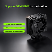 Pendingin Udara CPU Single Tower 4 Heat Pipe dengan Kipas 120mm 240W untuk PC Gaming Desktop Pendinginan Senyap Pencahayaan ARGB PC Kustom