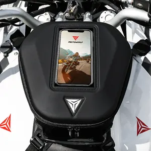 MOTOWOLF Reflective Motorbike Top Case Oil Fuel Tank Bag Motorcycle Waterproof Cover Fuel Tail Tank Bag