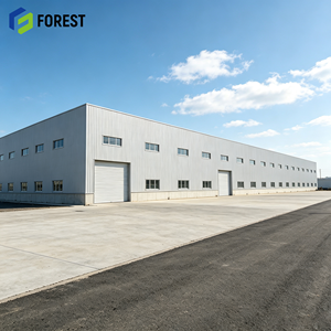 Entrepôt modulaire en acier structurel ignifuge de grande capacité, préfabriqué, pour stockage industriel - Product Image 1
