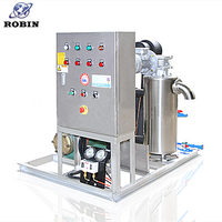 Machine à glace à lisier d'eau de mer à congélation rapide de 2 tonnes pour fruits de mer