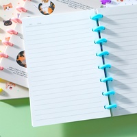 Carnet A5 à reliure champignon 80 feuilles 100 g/m² 4 motifs chat porte-bonheur Papeterie scolaire pour étudiants Vente en gros