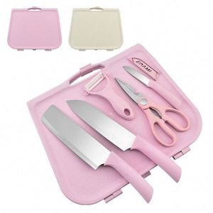 Juego de Tablas de Cortar de Plástico de Alta Calidad, 6 Piezas, Tabla de Cortar de Cocina de Plástico PP al por Mayor con Juego de Cuchillos - Product Image 4