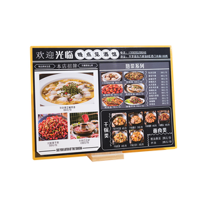 Poster cetak tahan air laminasi kustom grafis komersial Poster Menu untuk restoran toko Acara Promosi - Product Image 6