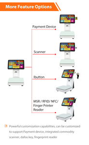 नया सुपरमार्केट माई स्केल लेबल पॉस स्केल कैमरा रिकग्निशन वेट टिकट प्रिंटिंग कैश रजिस्टर कनेक्टिविटी के साथ - Product Image 4