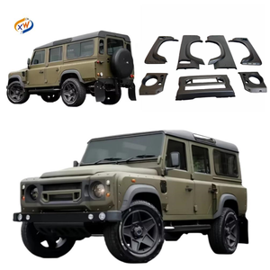 Kit de Carrocerí<span class=keywords><strong>a</strong></span> Ancha para Land Rover <span class=keywords><strong>Defender</strong></span> 90110, Guardabarros Delanteros y Traseros, Cubierta de Rejilla Externa, Escape de Cubo de Rueda - Product Image 1