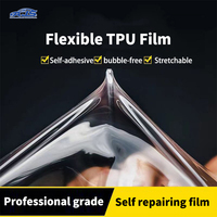 Película Protectora para Automóviles de 1.52*15m (4.99*49.21 pies), 7.5 Mil, Autoregenerable, de Alto Brillo, Antiarañazos, Película de Protección de Pintura (PPF)