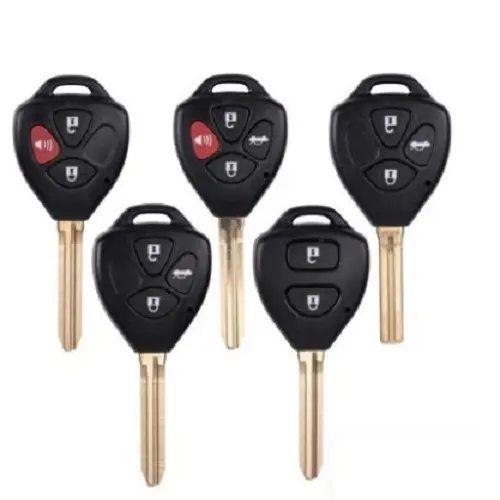 Carcasa de llave remota para TOYOTA Corolla Hilux Camry Avalon Matrix Yaris Venza, nueva hoja de alta calidad, 2/3/4 botones