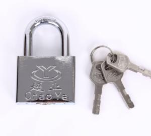 Cadenas carré à aube en acier chromé étanche de haute qualité avec 3 clés à aubes en acier cadenas de 30MM - Product Image 4