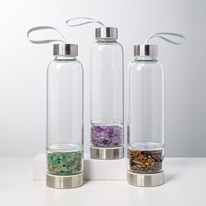 Meilleures ventes : Gobelet à eau en verre avec <span class=keywords><strong>pierre</strong></span> énergétique, personnalisable pour offrir en cadeau, grande capacité - Product Image 6