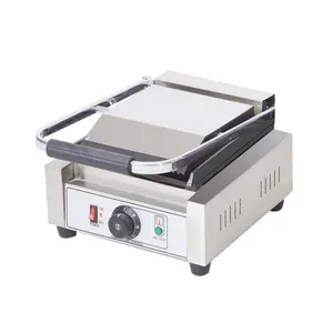 HEG-G1 commercial electric grooved panini contact grill