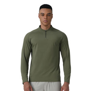 Maglietta da uomo con collo alto a mezza zip per sport all'aria aperta a maniche lunghe <span class=keywords><strong>abbigliamento</strong></span> Fitness Running per <span class=keywords><strong>abbigliamento</strong></span> Casual da <span class=keywords><strong>ciclismo</strong></span> autunno inverno - Product Image 6