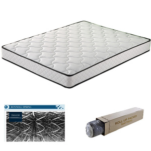 Eco-friendly mattress in a box bed queen orthopedic hybrid single bonnel spring mattress