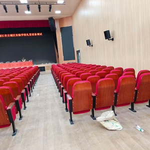 Sillas de teatro comerciales al por mayor de fábrica, asientos de Iglesia, sillas de auditorio escolar, respaldos de madera, <span class=keywords><strong>escritorios</strong></span>, telas - Product Image 2