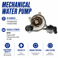 Bomba de Agua Mecánica BMW B37 OE 11518591070 para 2 F45 F46 X1 F48, Reemplazo Directo, Pieza del Sistema de Refrigeración Automotriz