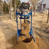 Machine de forage au sol à essence de grande puissance 5HP MMT-10, perceuse à trous de haute qualité, tarière portable, mini pelle à essence
