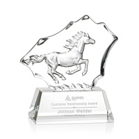 Vente en gros forme personnalisée sublimation acrylique et cristal musique verre trophée récompense plaque cristal