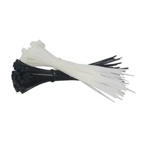 100 Pcs Pack Strong self-locking Nylon Cable Tie Heavy Duty Plastic Colorful Black White Cable Ties