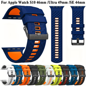 Correa de Reloj Deportiva de Silicona de Alta Calidad, Diseño de Bucle, <span class=keywords><strong>para</strong></span> <span class=keywords><strong>Apple</strong></span> Ultra 2/Ultra/10/9/8/7/6/5/4/3/Se 2/S, Más Vendida - Product Image 4