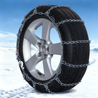 Cadenas de Nieve de Acero Aleado Serie 11 de Alta Calidad para Tractor y Automóvil de Pasajeros - Tipo Diamante para Uso Invernal