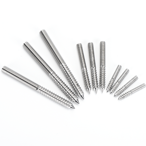 Tùy chỉnh Đôi Ren vít thép không gỉ đôi <span class=keywords><strong>End</strong></span> gỗ vít 304 móc áo Bolt - Product Image 5