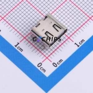 HC-TYPE-C-16P-CH2.58-3A-02 USB Connector SMD Connector Type-C USB 3.1 Female Horizontal Mount - Product Image 1