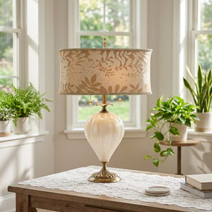 Lampe de table de chevet moderne en céramique élégante, blanc chaud, LED, robuste, design contemporain, vente directe d'usine, prix compétitif, Inde - Product Image 5