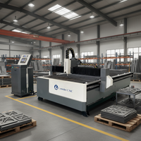 Máquina de Corte por Plasma CNC de China, Mesa de Agua de 4x8 para Corte de Placas de Hierro con Control Automático de Altura por Voltaje de Arco