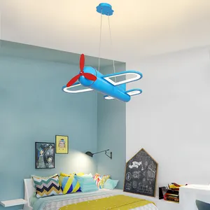 लवली हवाई जहाज ग्लाइडर के आकार का लटकन रोशनी फांसी दीपक स्थिरता बच्चों के बेडरूम के लिए ग्लास विमान इनडोर छत प्रकाश