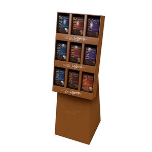 Custom Foldable Supermarket Recycled Cardboard Food <b>Drinks</b> Shelves Carton Candy Display Rack Store Floor POS for Display <b>Stand</b> - Product Image 5