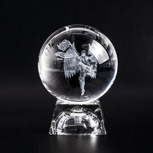 China Wholesale 80mm Tamanho K9 Lente Bola Com Suporte para Fotografia Tiro Transparente Bola De Vidro De Cristal - Product Image 2