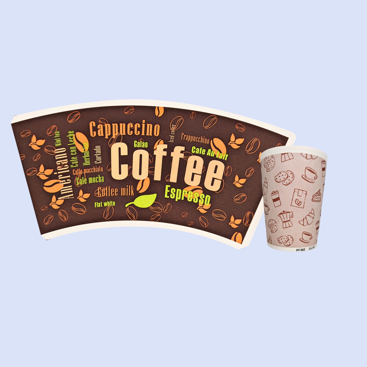 Coated Laminated Cardboard Paper Roll for Raw Material for Coffee Cups Beverage Use