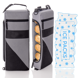 Sac isotherme de golf imperméable en polyester de haute qualité, pour 6 canettes de <span class=keywords><strong>bière</strong></span>, sac à glace thermique à long barillet, sac à bandoulière pour l'extérieur - Product Image 1