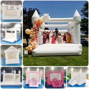 Soft Play Ball Pit Bounce House Puente inflable blanco comercial con PISCINA <span class=keywords><strong>DE</strong></span> <span class=keywords><strong>BOLAS</strong></span> Castillo gorila rosa - Product Image 4