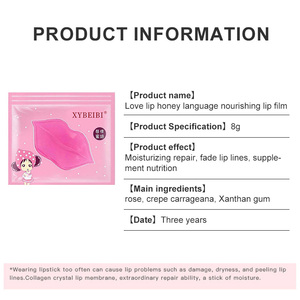 Masques pour les lèvres translucides personnalisés en gros, soin <span class=keywords><strong>naturel</strong></span> au collagène, <span class=keywords><strong>masque</strong></span> hydratant pour les lèvres rose - Product Image 3
