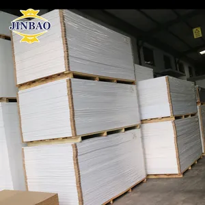 JINBAO fábrica color 15mm plástico corrugado hojas soporte de exhibición PVC panel PVC celuka hoja