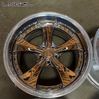 عجلات LSGZL مصقولة/مفرشاة مقاس 17 و18 و19 و20 بوصة، 5X130 و5x120 و5x114.3، عجلات مطروقة للسيارات الفاخرة مثل لكزس وبي إم دبليو وأودي وتويوتا