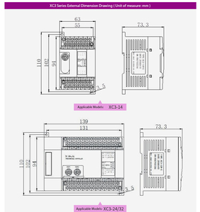 Nouveau contrôleur programmable original XINJE série XC2, XINJE PLC XC2-16R-E XC2-32RT - Product Image 5