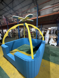 Promotion : Piscine à balles et bac à sable en PE pour intérieur/extérieur, avec toboggan en plastique pour parcs de trampolines, idéal pour les fêtes d'anniversaire des enfants et les aires de jeux souples - Parfait pour les événements et les jardins. - Product Image 4