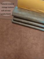 Tissu en cuir PU nubuck gaufré bicolore - Daim synthétique imperméable et durable pour canapé, sac, vêtement et plus encore