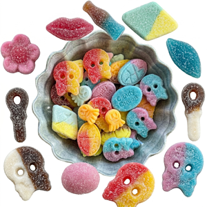 Vente en gros de mélange de bonbons suédois personnalisés, bonbons gélifiés acidulés en vrac, bonbons gélifiés zombie d'Halloween, guimauves, marque privée, usine - Product Image 2