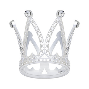 Petite couronne en alliage à motif floral pour décoration d'emballage, accessoire de coiffure pour défilé d'enfants, accessoire de gâteau d'anniversaire, petit doigt - Product Image 6