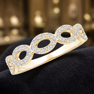 Anillo de Compromiso de Oro Amarillo con Diamante Cultivado en Laboratorio para Mujer, Aniversario, Boda, Oro de 10K, 14K, 18K, Plata 925, 935 - Product Image 1